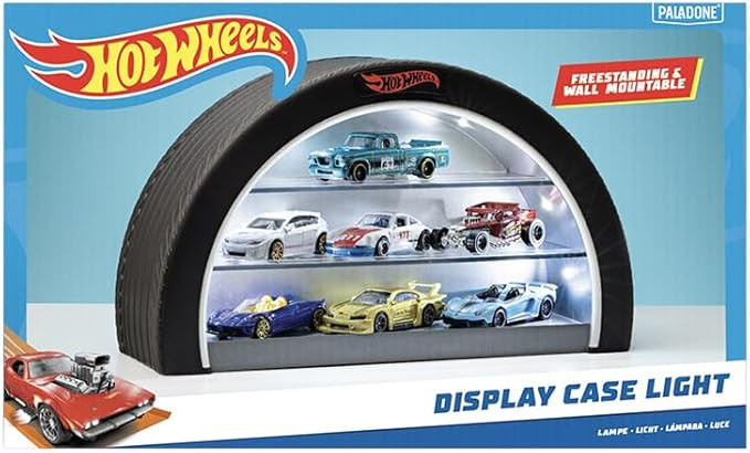 Hot Wheels Display Case Light - Officially Licensed Mattel Merchandise, Light Up Case Holds 8 Car... | Amazon (US)