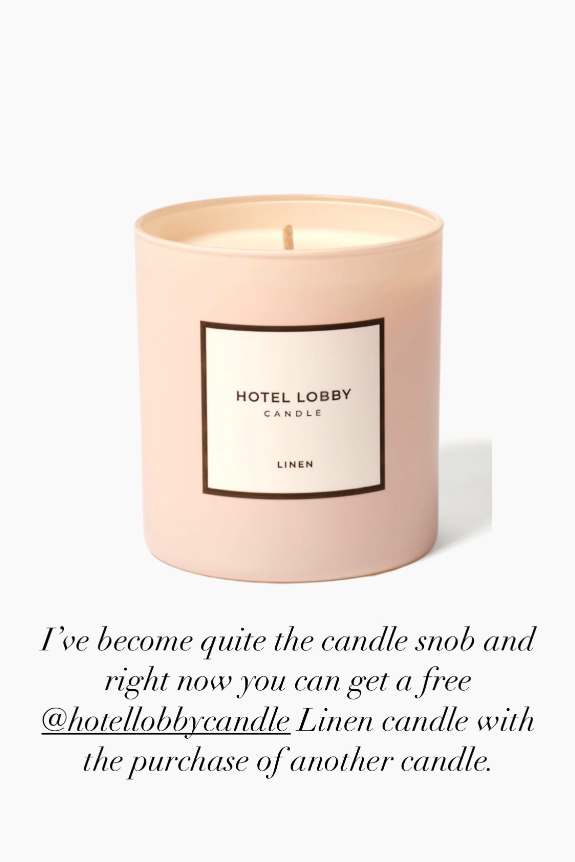 Free Hotel Lobby linen candle with any candle purchase! 



#LTKsalealert #LTKGiftGuide #LTKhome