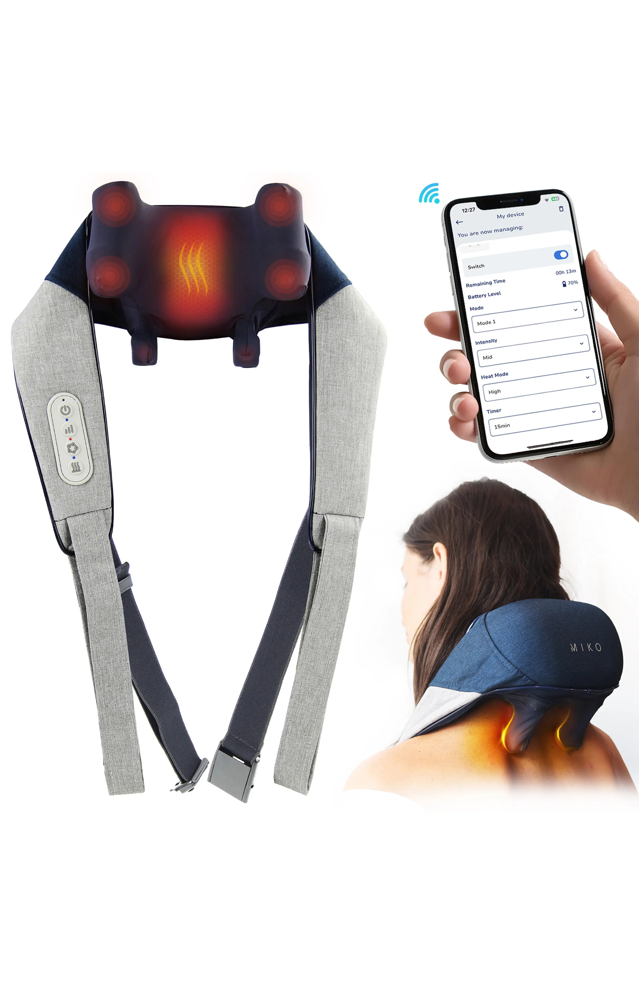 Wave Neck and Back Massager with App Control | Nordstrom | Nordstrom