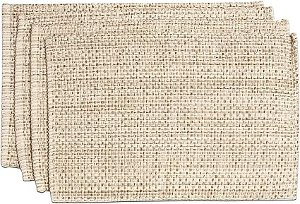 Sweet Home Collection 100% Cotton Placemats for Dining Room Rectangle Two Tone Woven Fabric 13" x... | Amazon (US)