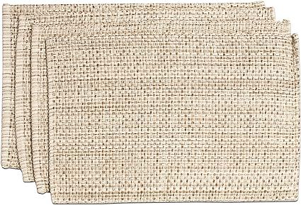Sweet Home Collection 100% Cotton Placemats for Dining Room Rectangle Two Tone Woven Fabric 13" x... | Amazon (US)