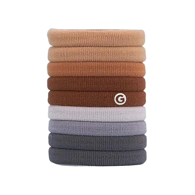 Gimme Beauty - Any Fit No Damage Hair Ties - Neutrals - Seamless Microfiber Hair Elastic - Hair A... | Amazon (US)
