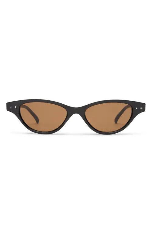 AIRE Cybeles 49mm Cat Eye Sunglasses in Black/brown Mono at Nordstrom | Nordstrom