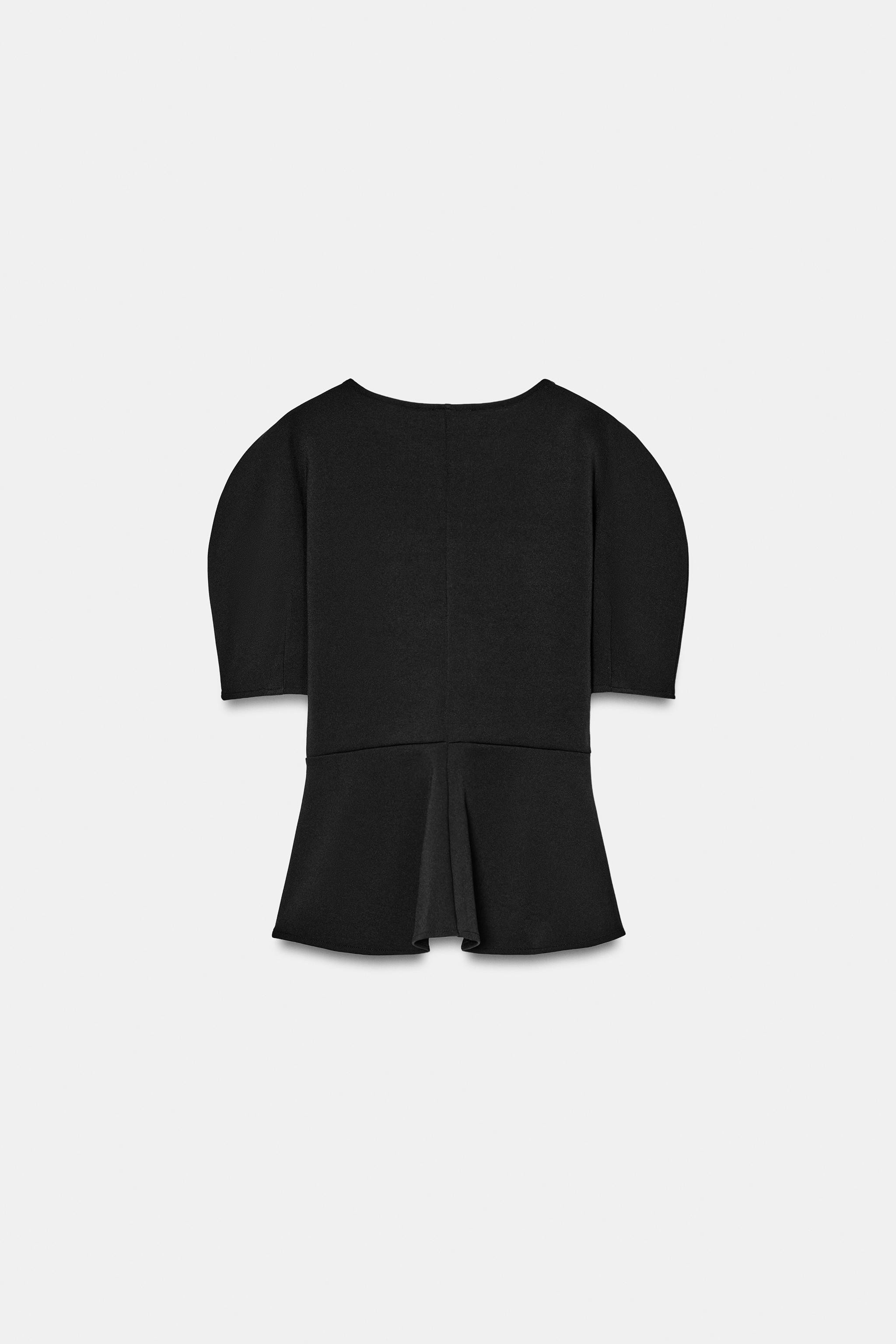 SOFT PEPLUM TOP | Zara US