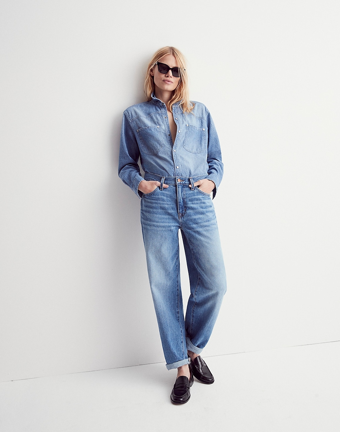 The Slouchy Boyjean in Rosewell Wash | Madewell