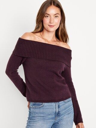 SoSoft Off-the-Shoulder Sweater for Women | Old Navy (CA)
