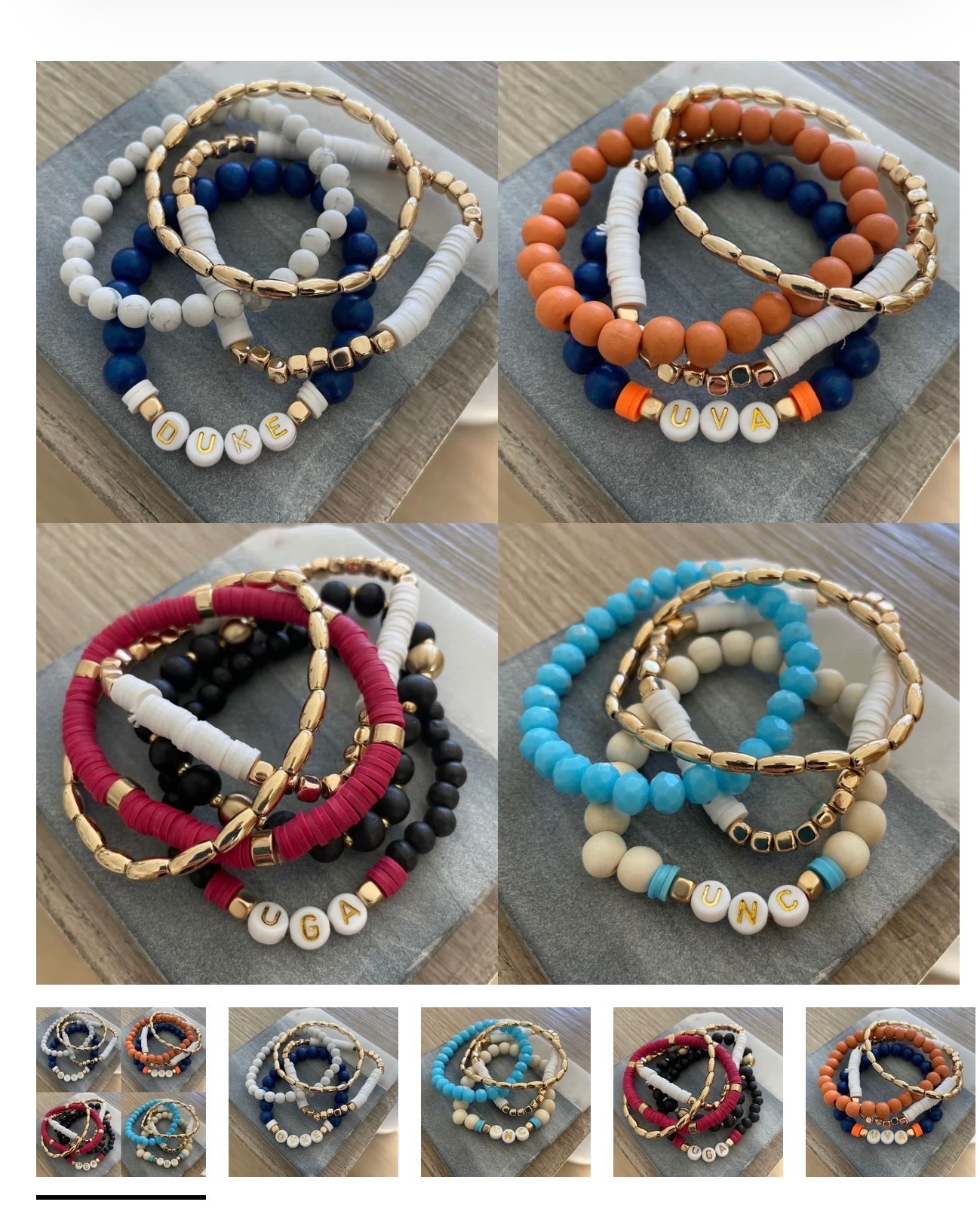 $12 Bracelet bundles and $38 College stack (I picked Auburn Of course)