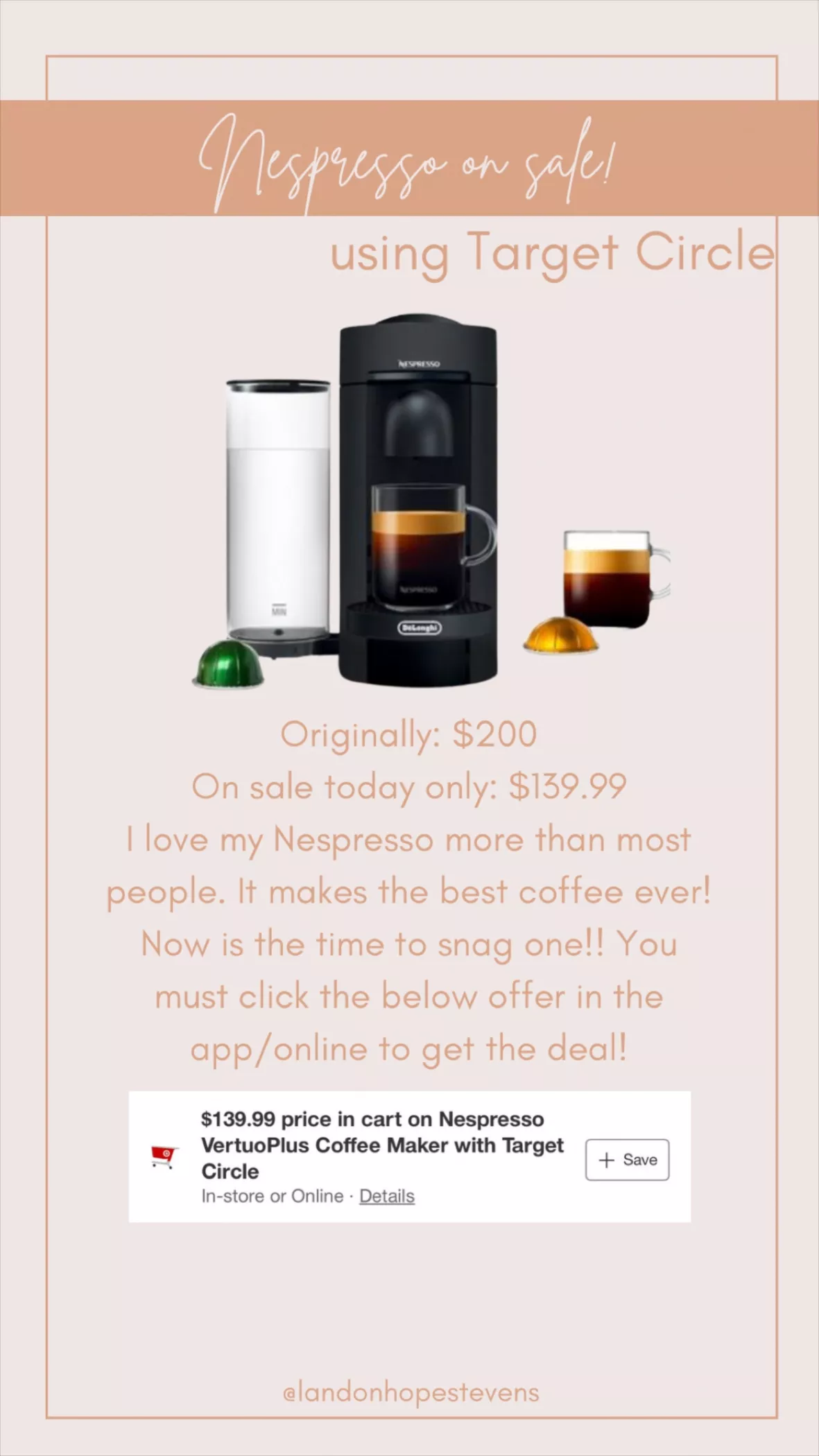 Nespresso : Target