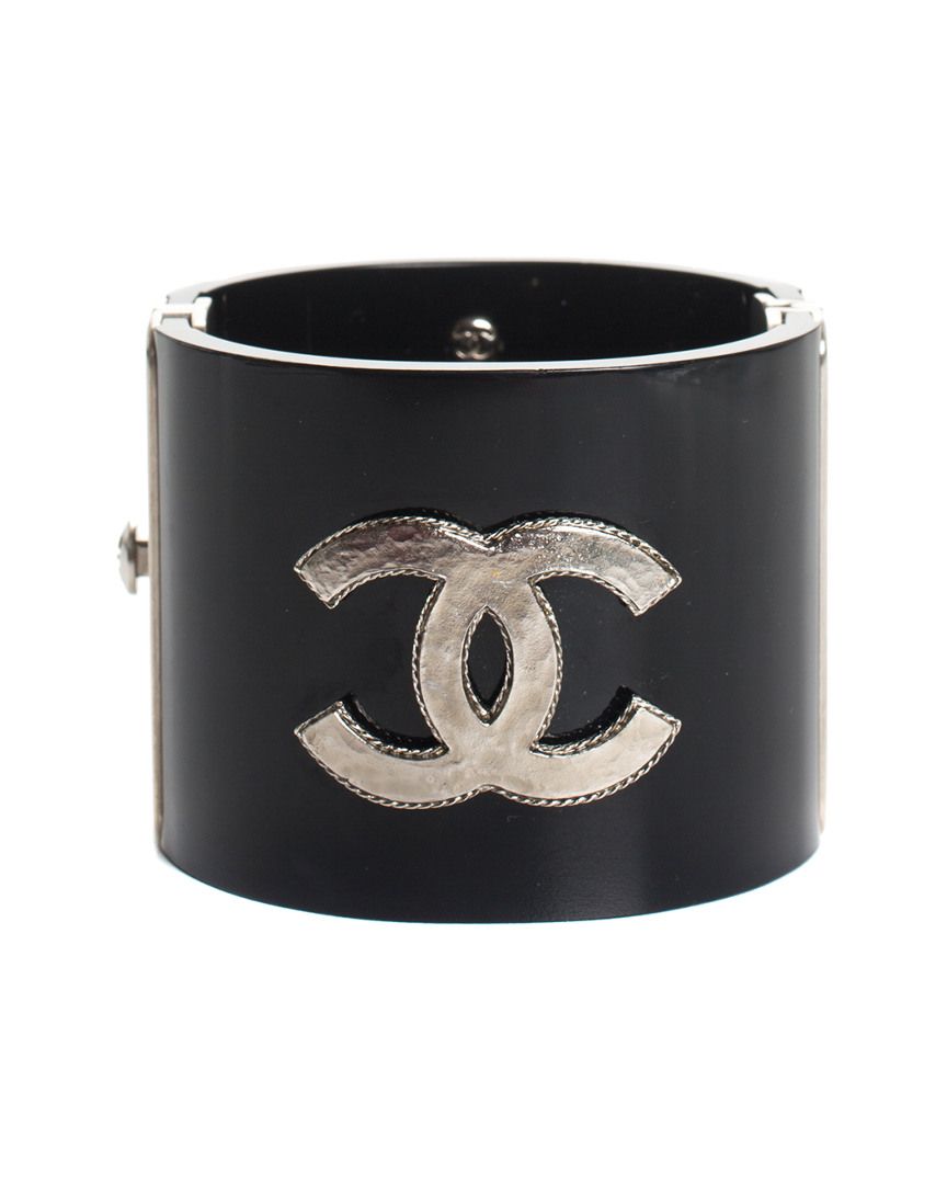 Chanel Limited Edition Black Resin Cuff Bracelet, Never Worn | Gilt