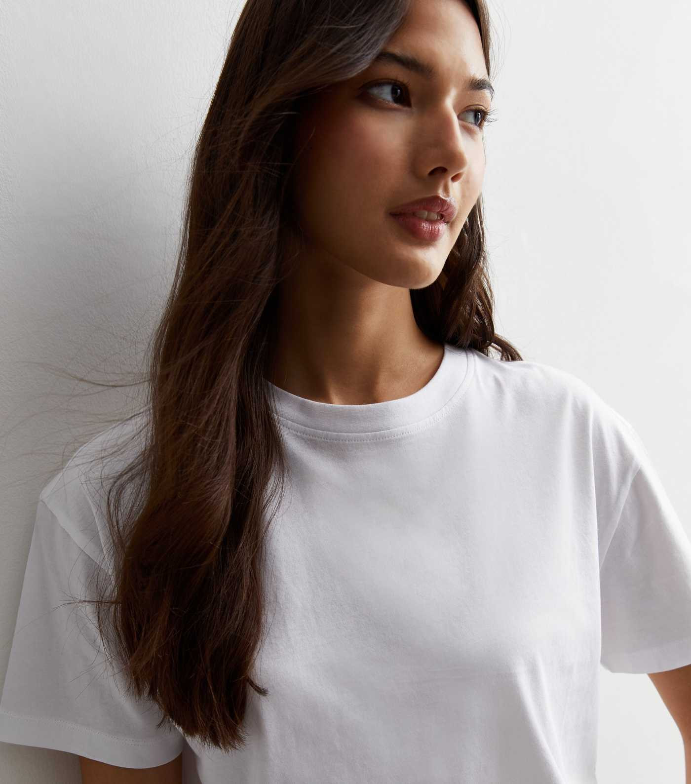 White Boxy Cotton T-Shirt  | New Look | New Look (UK)