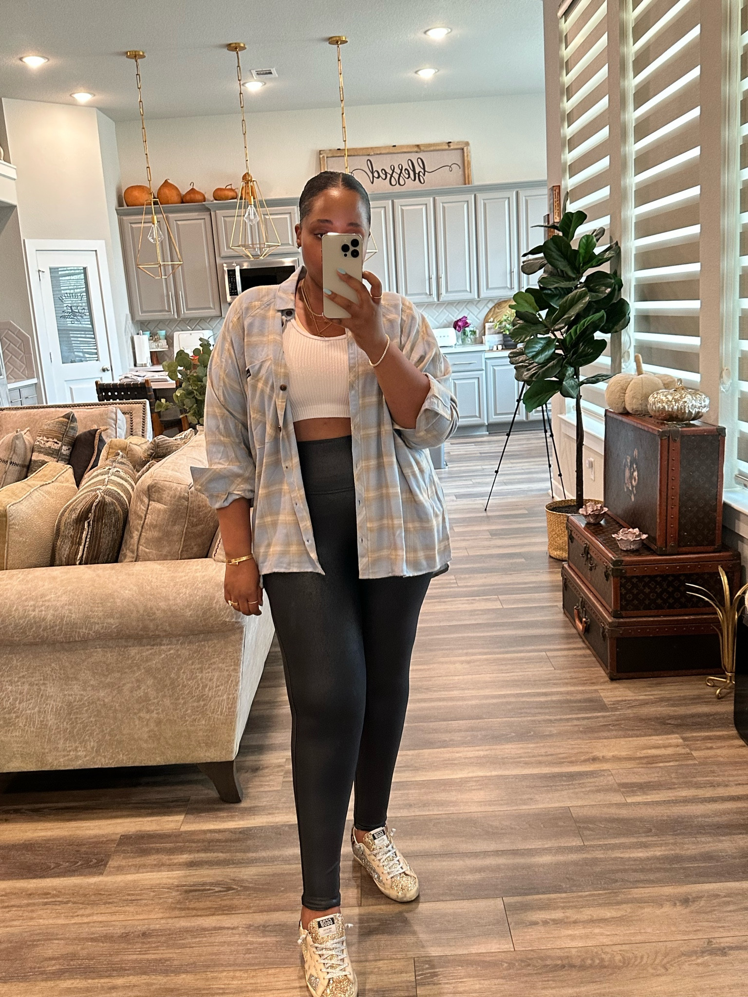 Tank- medium 
Flannel-  medium 
Shoes-  tts 
Leggings -  size medium

Fall outfit- fall style - flannel outfit - flannel season - black leggings - leggings - golden goose - sneakers - women sneakers - 

Follow my shop @styledbylynnai on the @shop.LTK app to shop this post and get my exclusive app-only content!

#liketkit #LTKmidsize #LTKstyletip #LTKfindsunder50
@shop.ltk
https://liketk.it/4jCgk