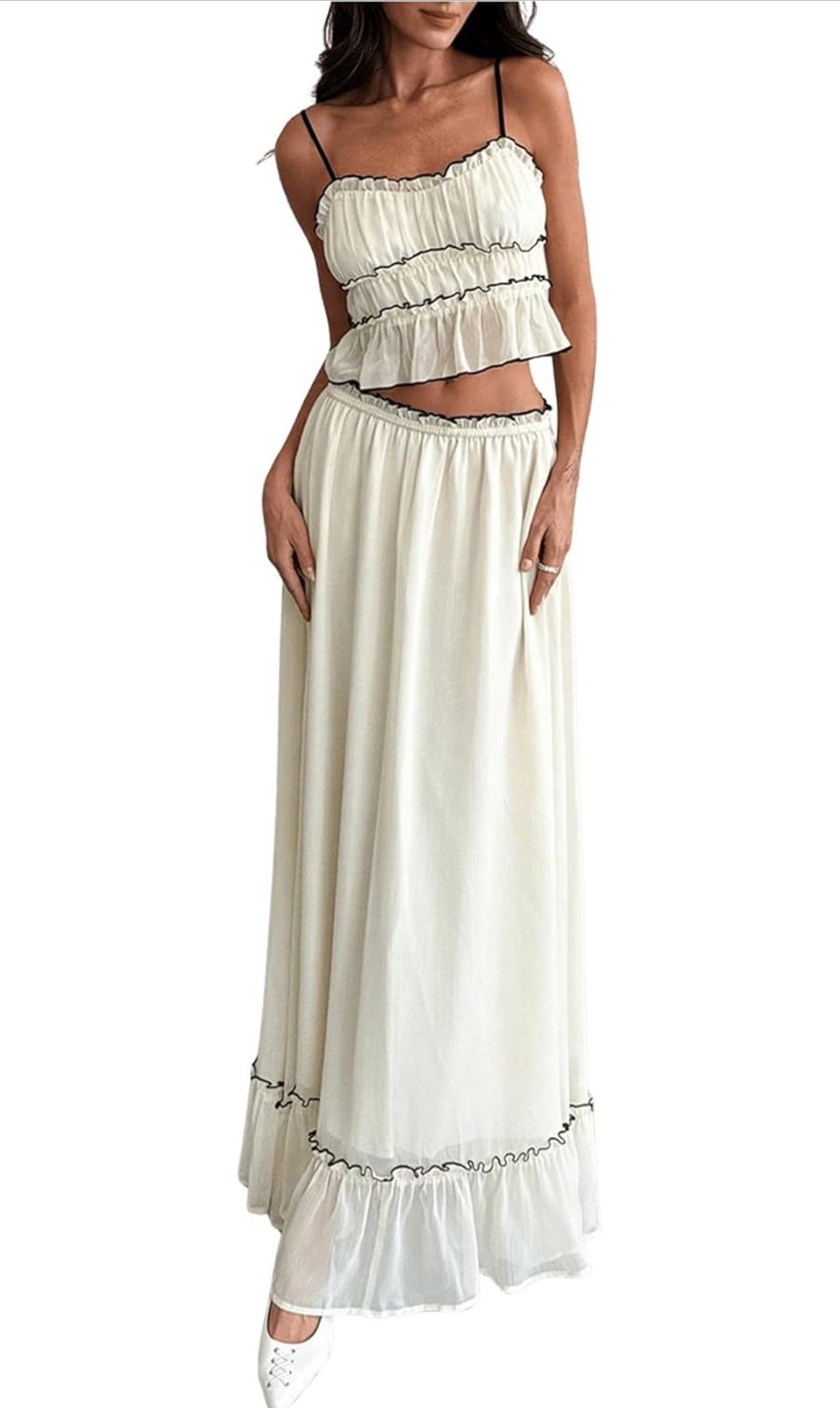 Wearing this flirty two piece matching set from Amazon for my trip to puerto Vallarta! This would be such an amazing addition to your honeymoon outfits! Comes in many different colors too 💘

Vacay outfits vacation outfits separate sets Amazon outfit monochrome outfit matching outfit white separate set white outfit skirt and crop top top and skirt matching set vacation wear honeymoon wear honeymoon fit 


#LTKSeasonal #LTKTravel