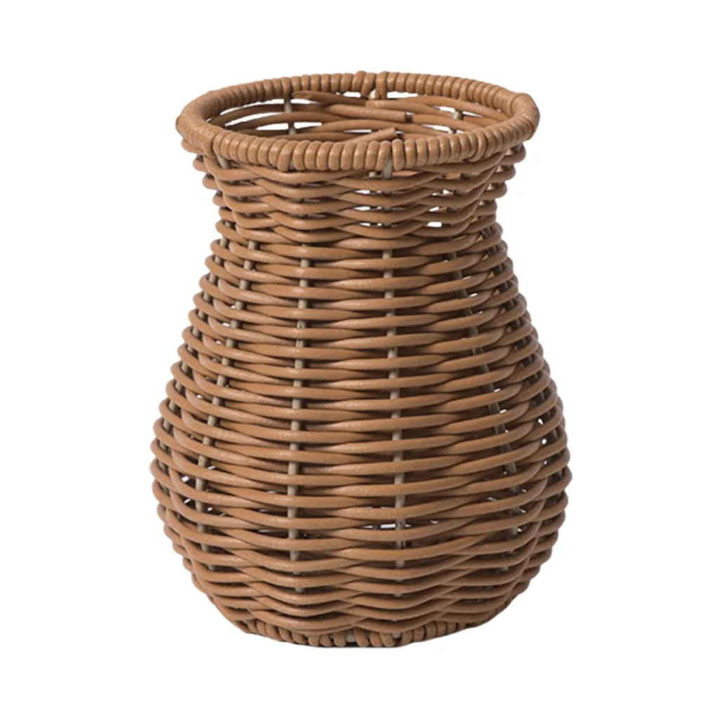 Minimalists Rattan Vase Dried Flower Vase for Natural Touches Home Decoration - Walmart.com | Walmart (US)