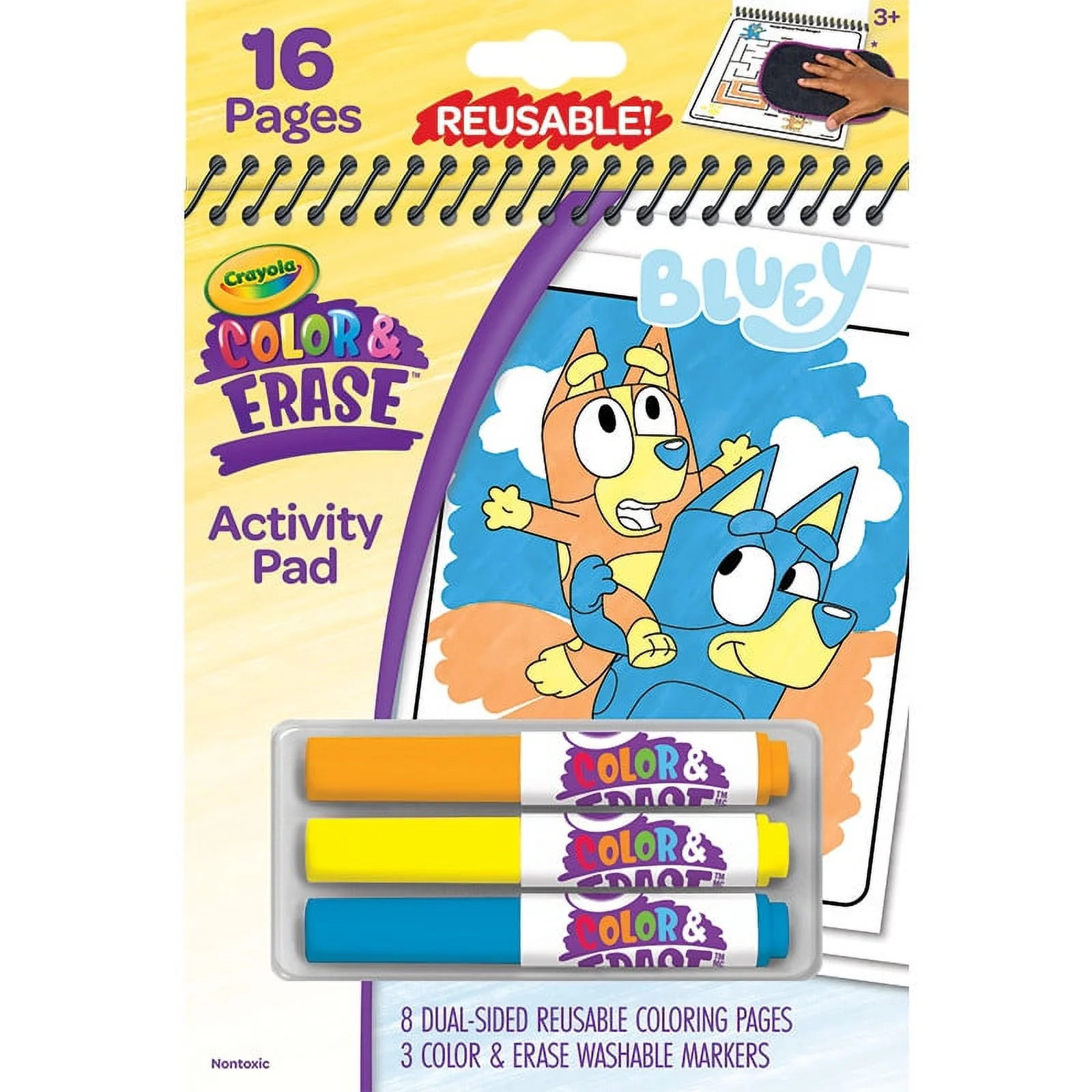 Crayola Bluey Color and Erase Reusable Activity Pad, Toddler Stocking Stuffers, Bluey Coloring, H... | Walmart (US)