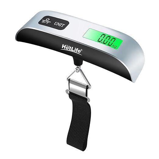 Digital Hanging Scale with Backlit for Luggage and Portable Scale for Travel, Suitcase Weight Sca... | Amazon (US)