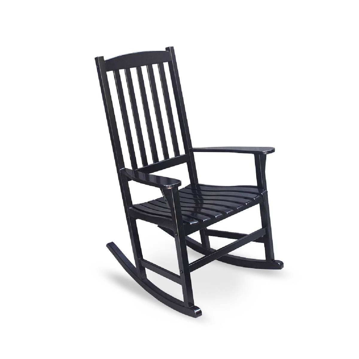 Cambridge Casual Alston Mahogany Outdoor Patio Rocking Chair Black | Target