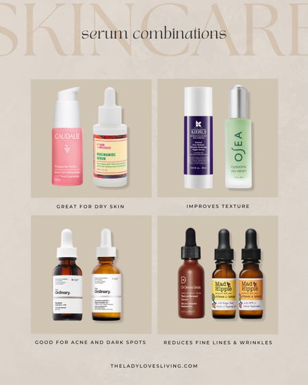 Serum combinations for perfect skin.

luxury beauty, skincare, skincare routine, skin care, beauty gifts

#LTKunder100 #LTKbeauty #LTKFind