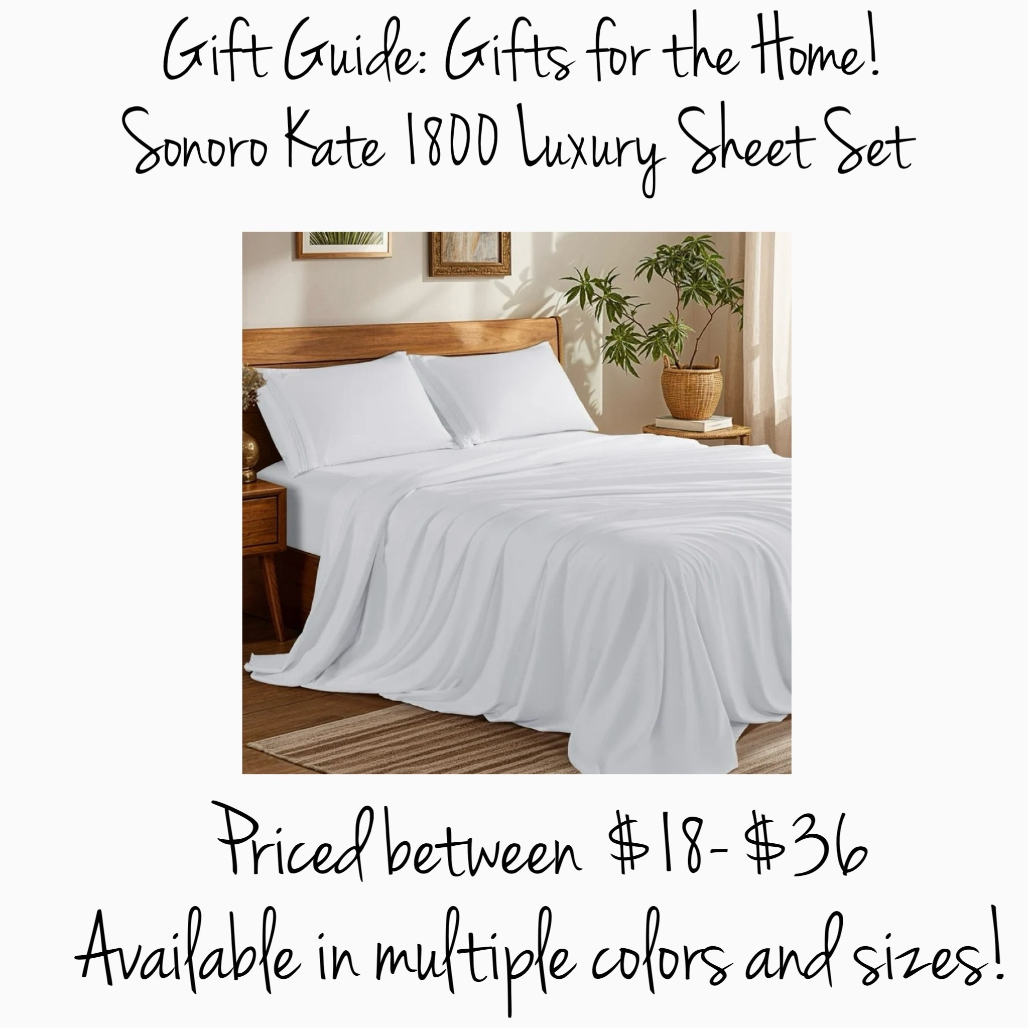 Sheet set, bedding, twin size sheets, full size sheets, queen size sheets, king size sheets, California king size sheets, gift guide, gifts for the home.

#LTKCyberWeek #LTKGiftGuide #LTKHome