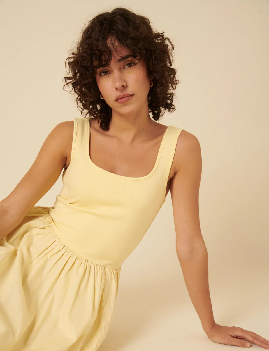 Butter Yellow Colorado Midi Dress | Nobody's Child