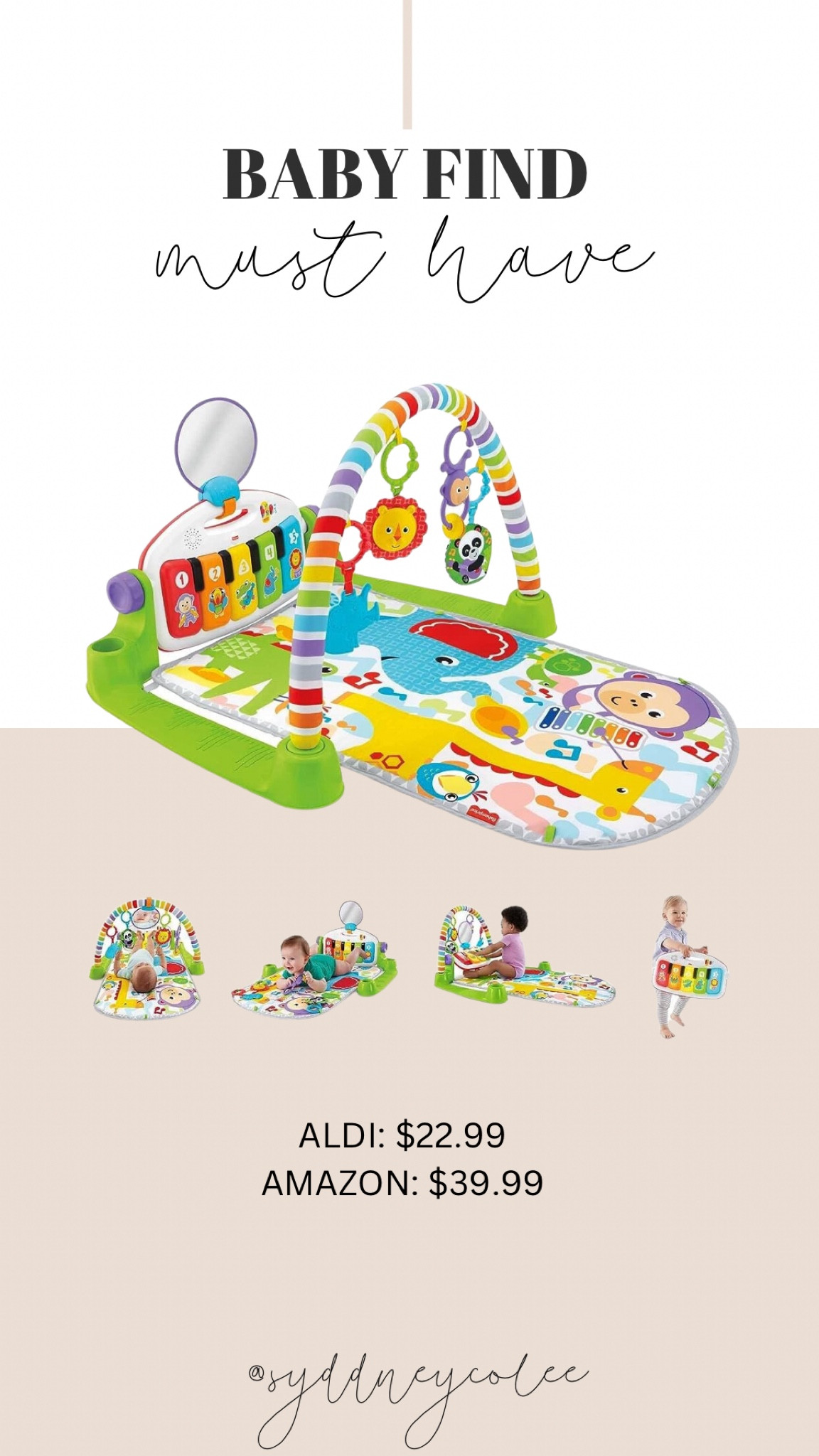 Fisher Price Kick and Play was the best Aldi find of the week 😍

#LTKsalealert #LTKGiftGuide #LTKbaby