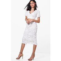 Floral Applique Midi Skirt Co-Ord | Boohoo.com (NO)