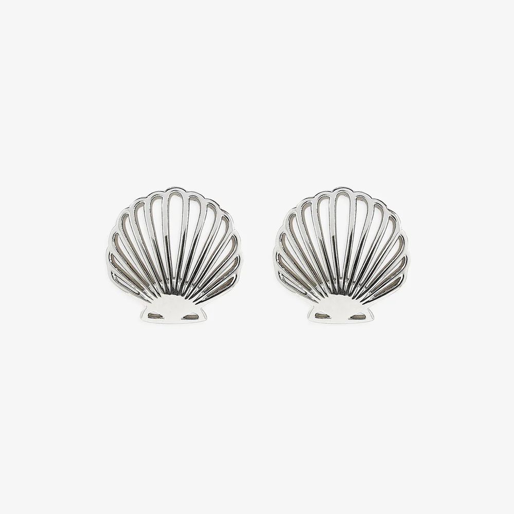 Delicate Shell Stud Earrings | Pura Vida Bracelets