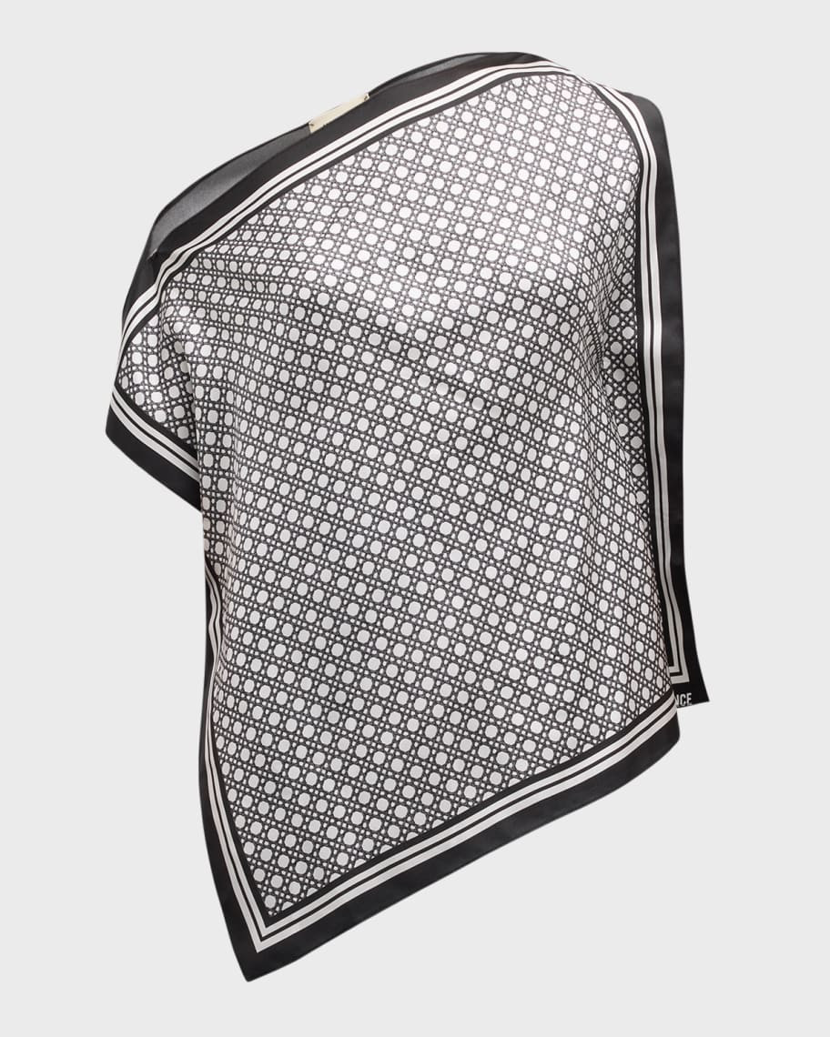 Geometric Oskar Scarf Top | Neiman Marcus