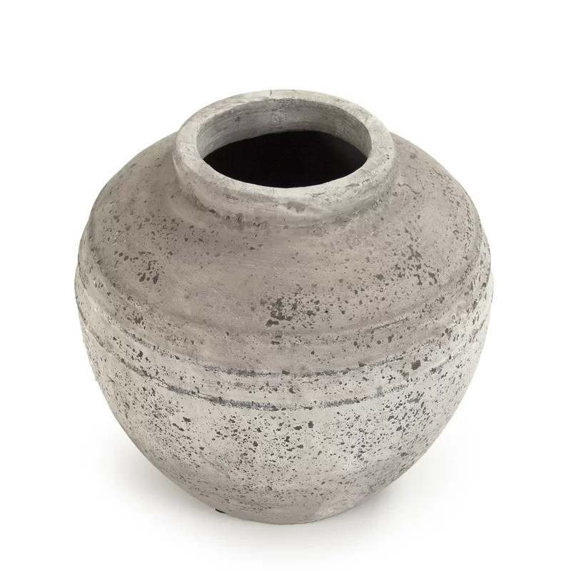 Domanico Taupe Stoneware Jar | Wayfair North America