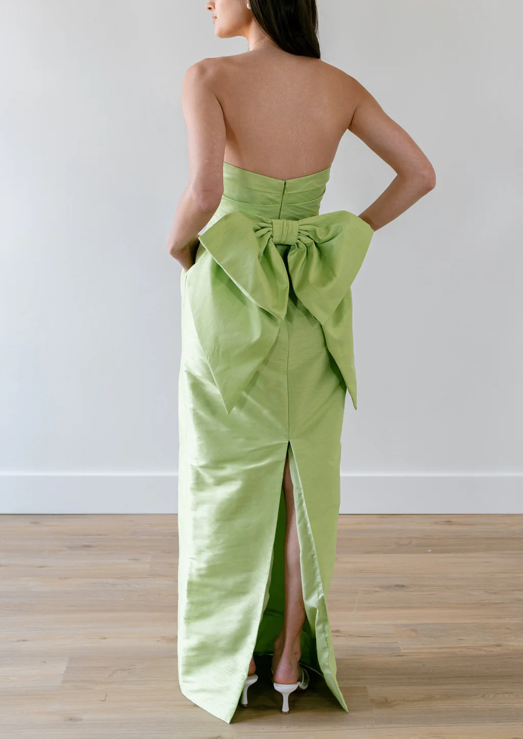 Caladium Dress in Lime Green | Over The Moon