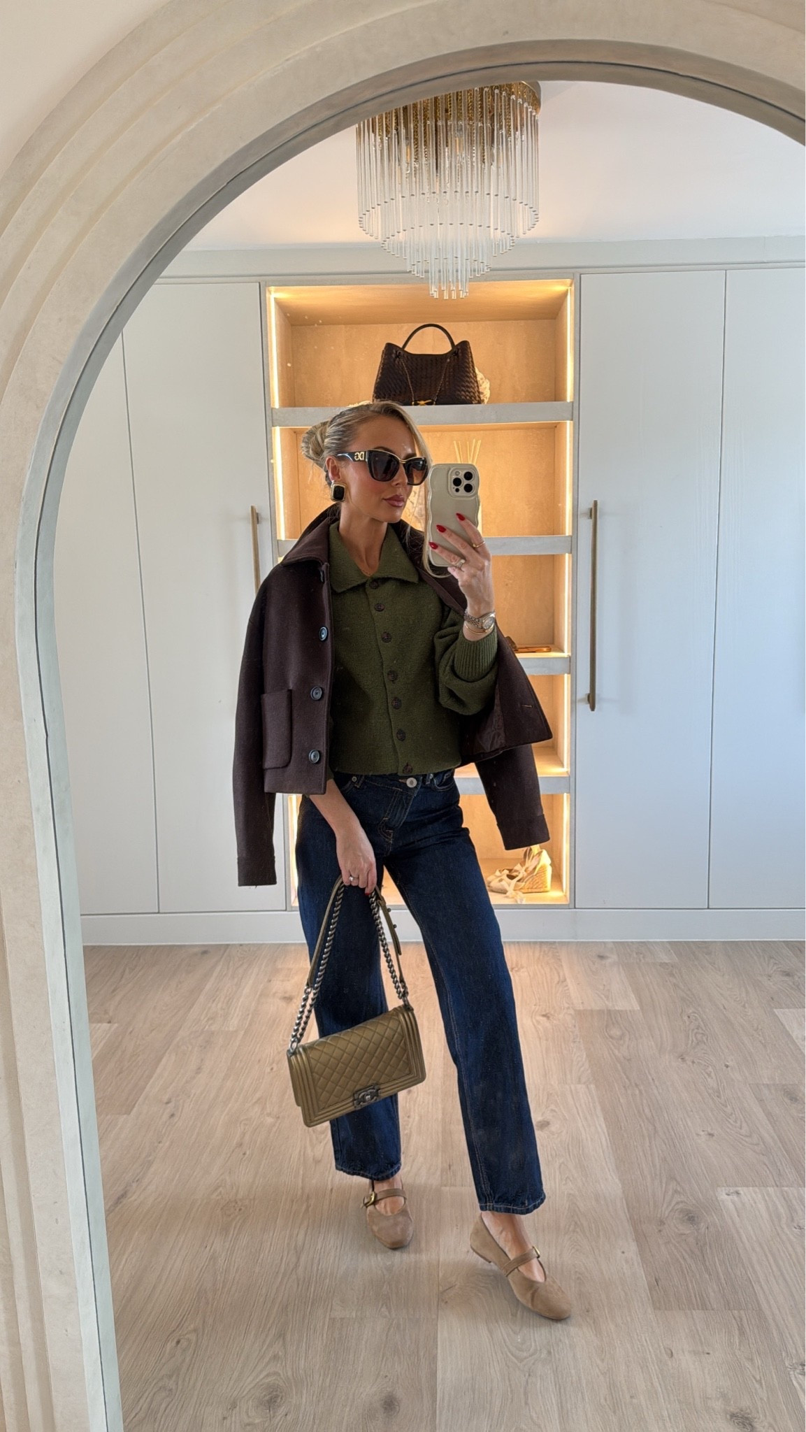 The jacket is almost identical but with a zip up this year mine was from last year. Also jeans are sold out so I have tagged sinislr dark jeans from the same brand