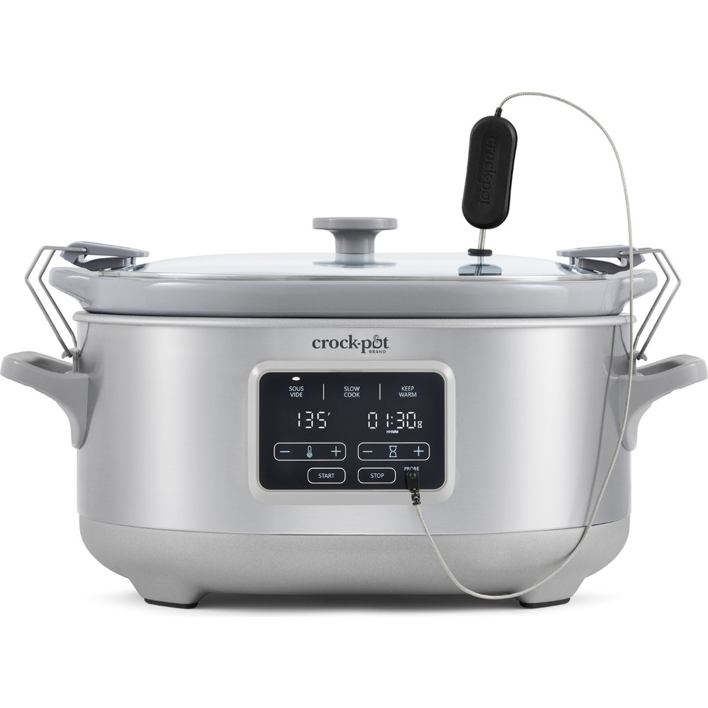Crock-pot Programmable 7-Quart Cook & Carry Slow Cooker with Sous Vide, Stainless Steel at Nordstrom | Nordstrom