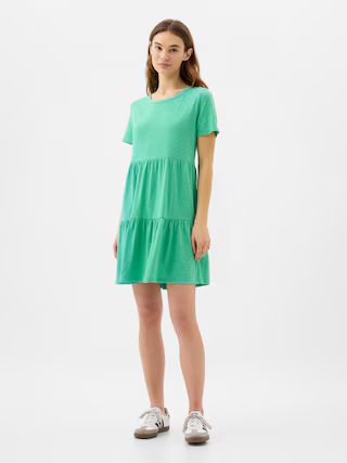 ForeverSoft Relaxed Tiered Mini Dress | Gap Factory