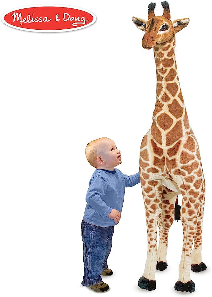 Melissa & Doug Giant Giraffe (Playspaces & Room Decor, Lifelike Stuffed Animal, Soft Fabric, Over... | Amazon (US)