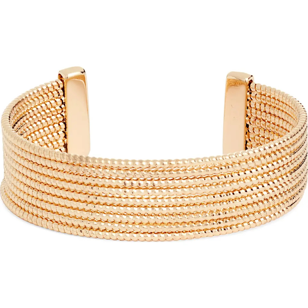 Nordstrom Faceted Cuff Bracelet in Gold at Nordstrom Rack | Nordstrom Rack