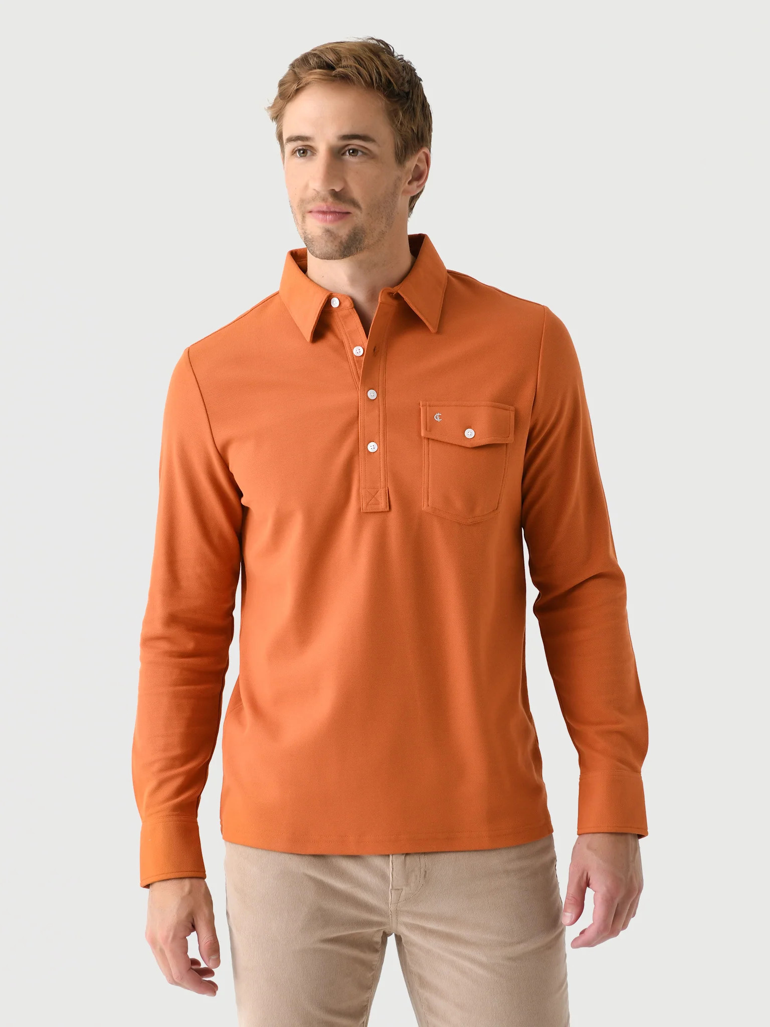CRIQUET
                      
                     Men's Long Sleeve Players Polo | Saint Bernard