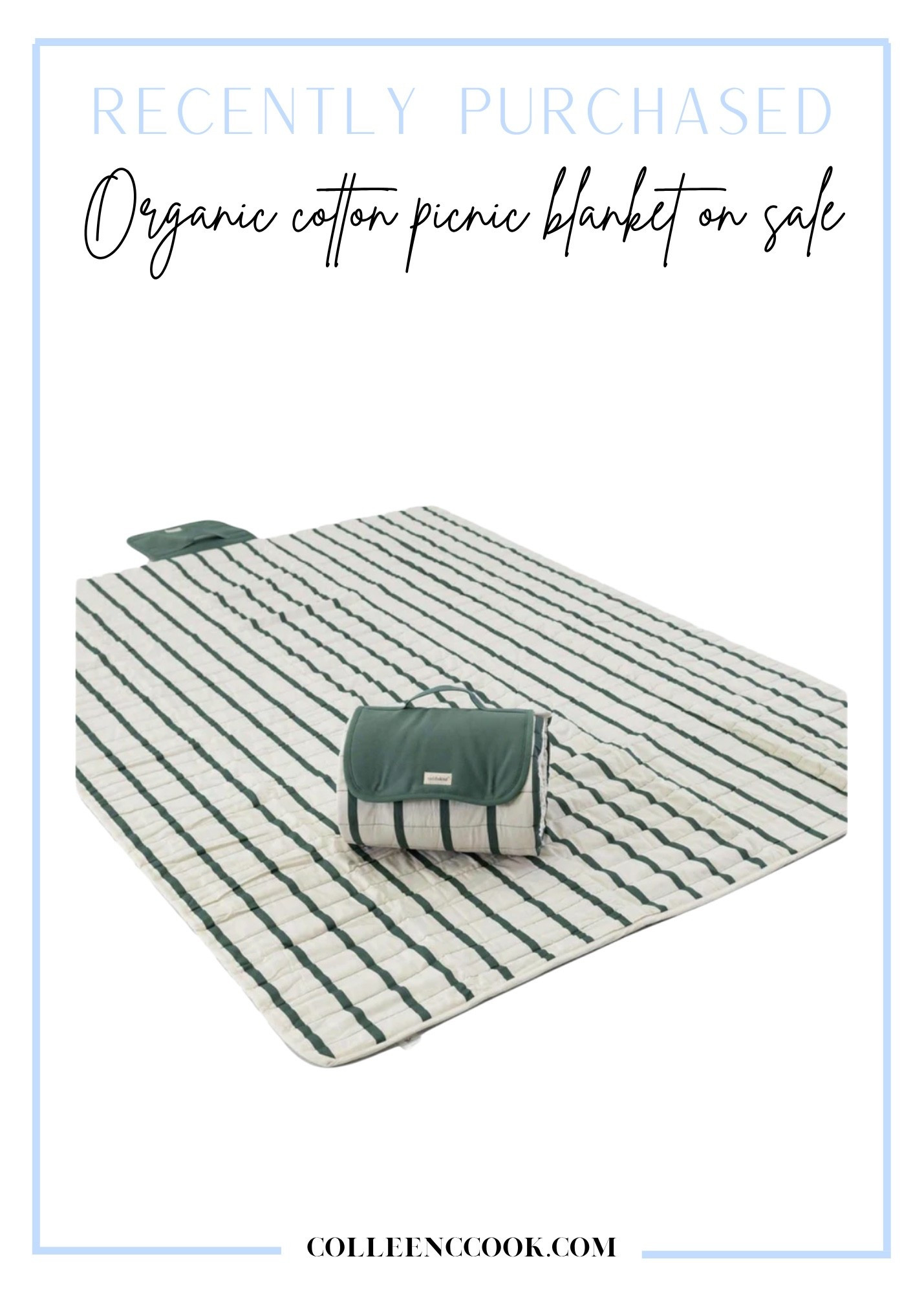 Organic cotton picnic blanket