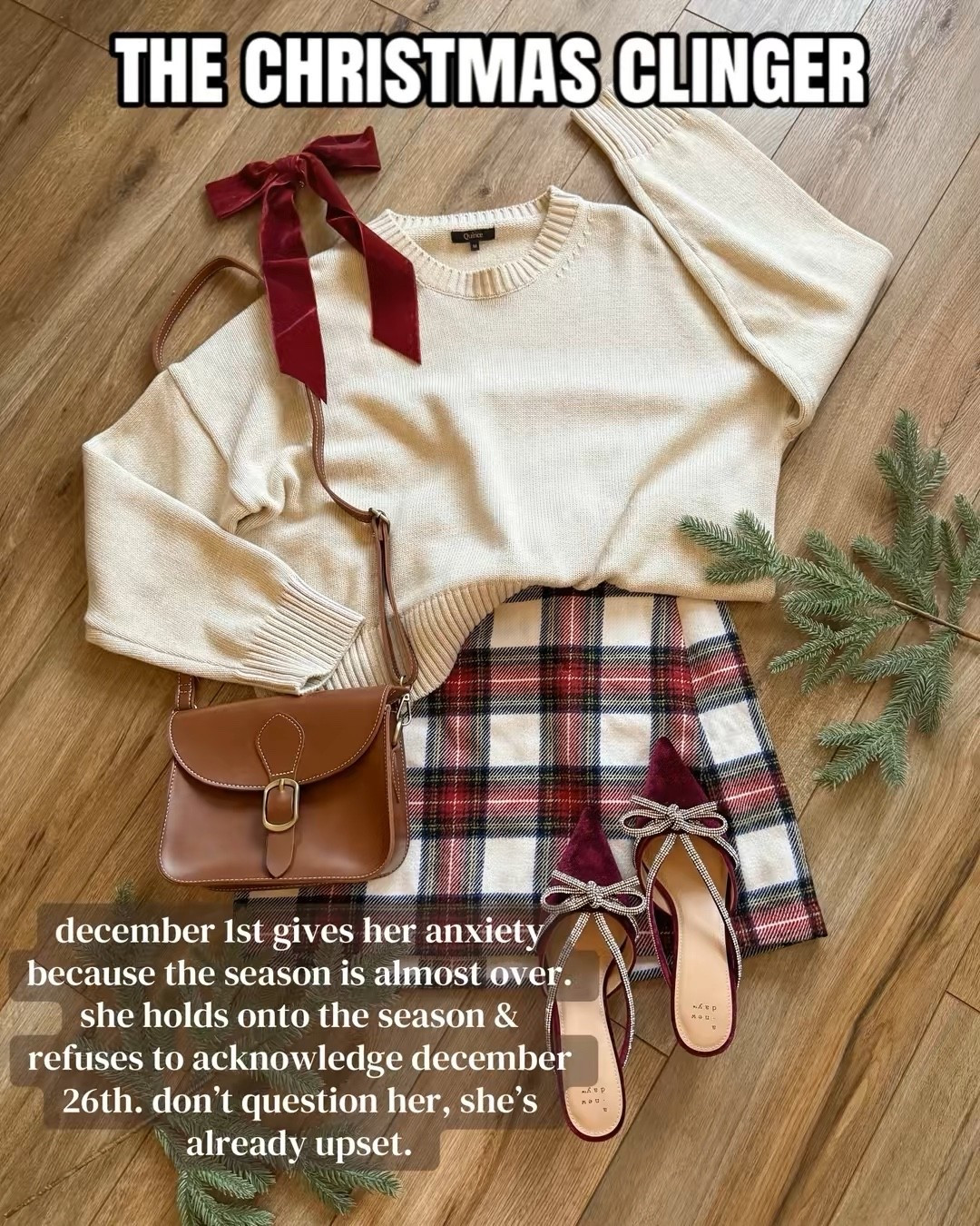 christmas outfits. plaid skirt. 

#LTKdayinmylife #LTKGiftGuide #LTKHoliday