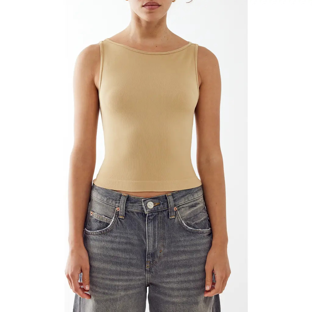 BDG Urban Outfitters Rib Crop Tank in Sand at Nordstrom Rack, Size Small | Nordstrom Rack