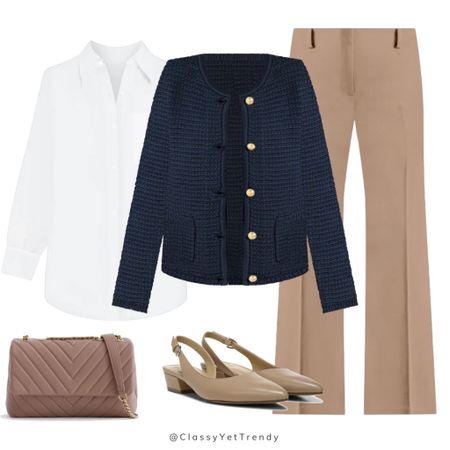 4 ways to wear a sweater jacket ✔️ I LOVE the Talbots Kate Cardigan and it comes in several colors.  I have recently added this sweater jacket in the indigo color to my closet and have styled it so many ways, dressy and casual. 🤍 

#modernclassicstyle #talbotspartner #travelwithTalbots #mytalbots