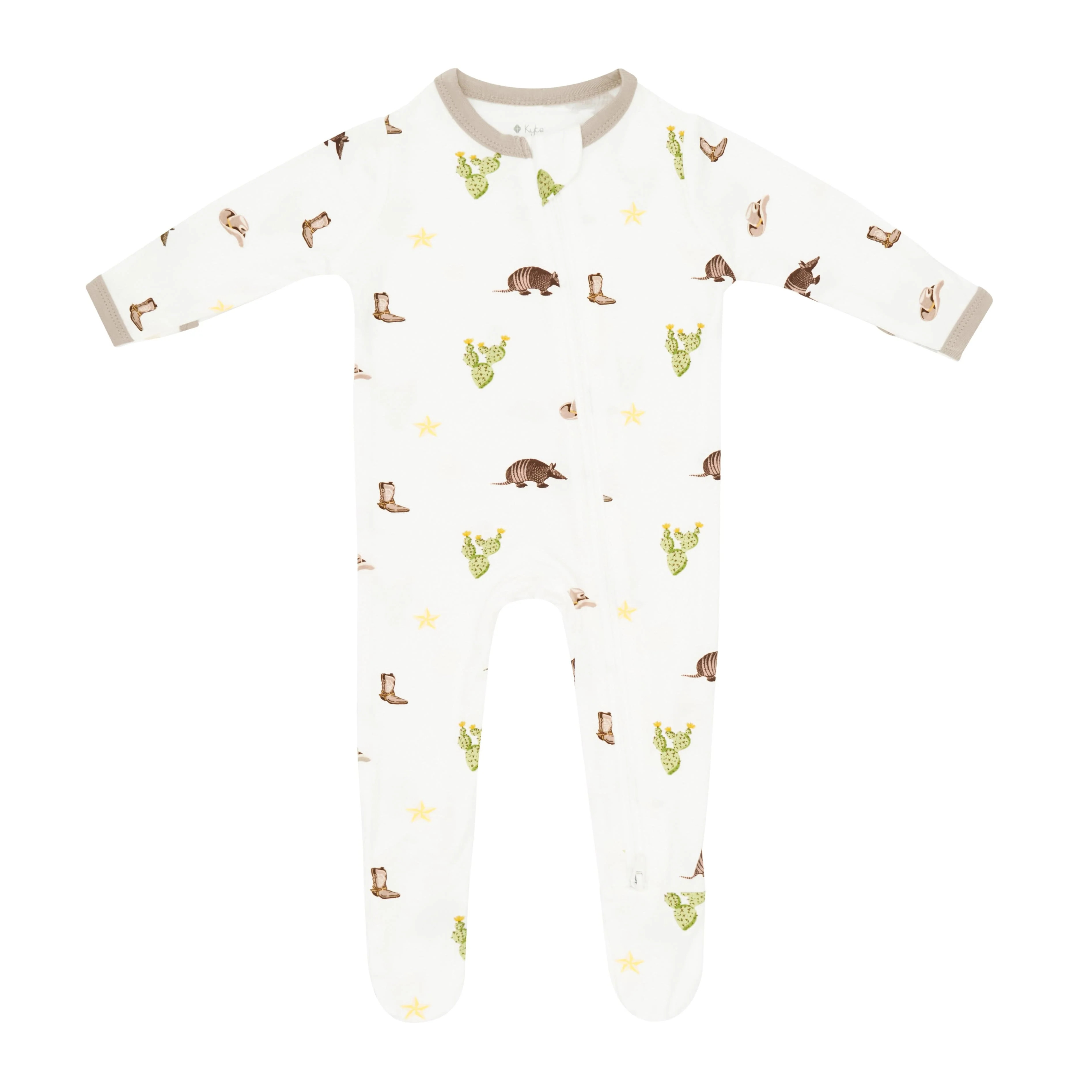 Zippered Footie in Western | Kyte BABY