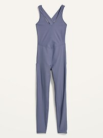 PowerSoft Sleeveless Open-Back Bodysuit for Women -- 25-inch inseam | Old Navy (US)