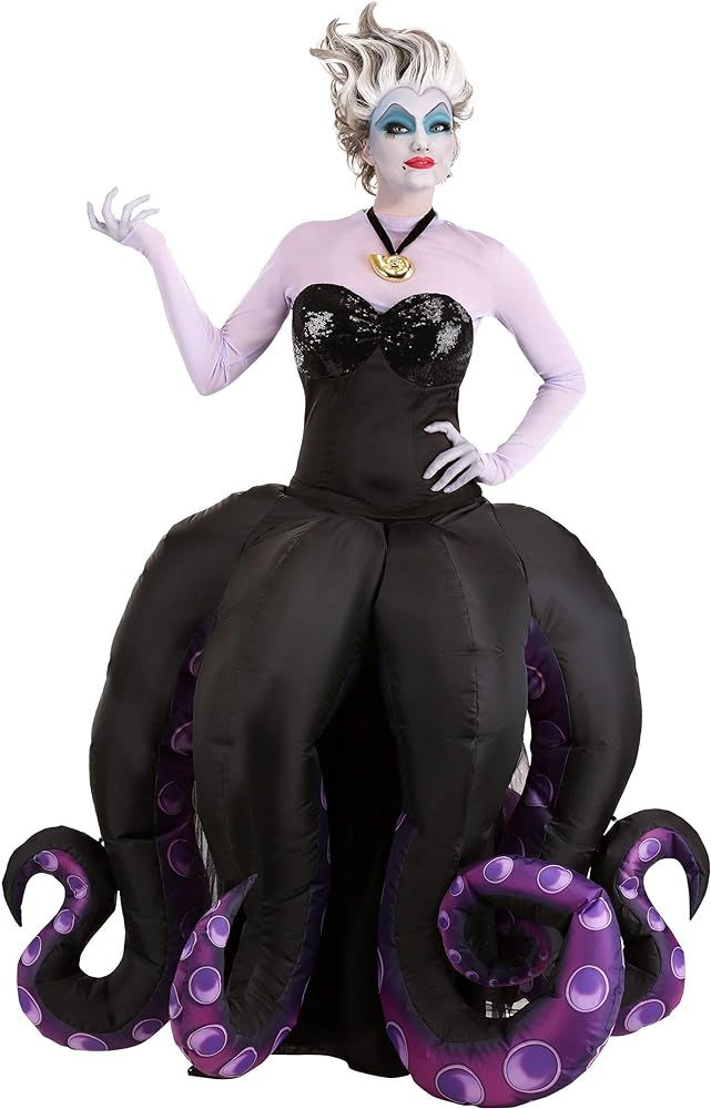 Ursula Costume Women Little Mermaid Sea Witch Costume Ursula Dress with Tentacle Skirt | Amazon (US)