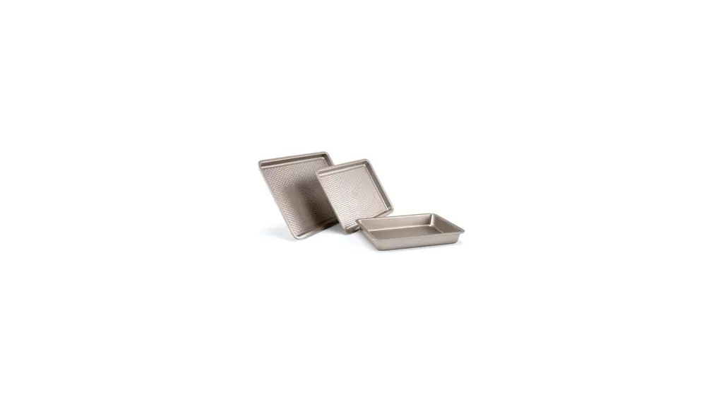 Thyme & Table Non-Stick Aluminized Steel Baking 3pc Set, Champagne Gold | Walmart (US)