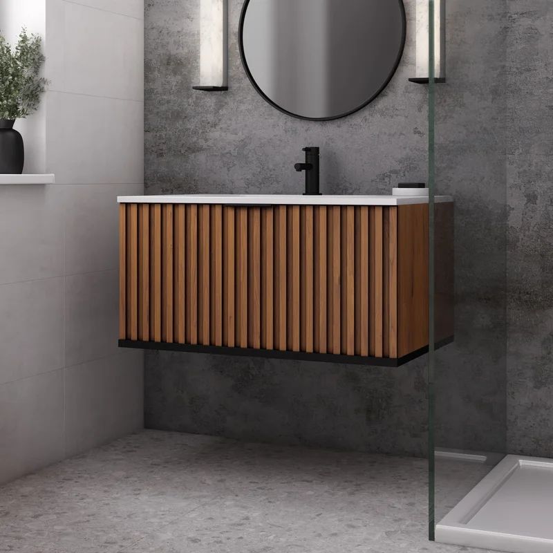 Terra 36" Wall-Mounted Single Bathroom Vanity Set | Wayfair Professional