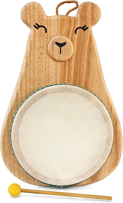 Green Tones / Award-Winning Momma Bear Drum with Mallet, Multicolor, Model:3718 | Amazon (US)