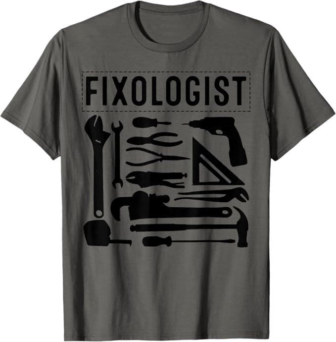 Funny Fixologist Gift Cool Handyman Carpenter Men Women DIY T-Shirt | Amazon (US)