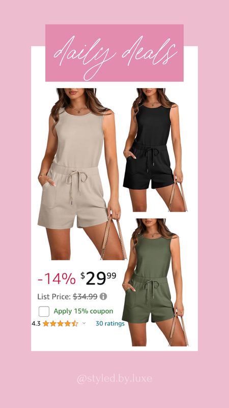 It doesn’t get much better than a cute romper and a great price !✨