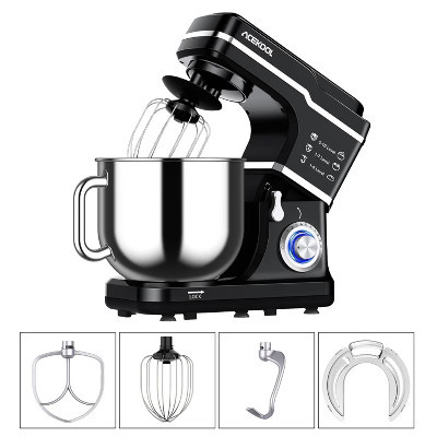 GustoWave 7.5 Qt Electric Stand Mixer, 10 Speed Food Mixer for Kitchen, 660W, Black | Target