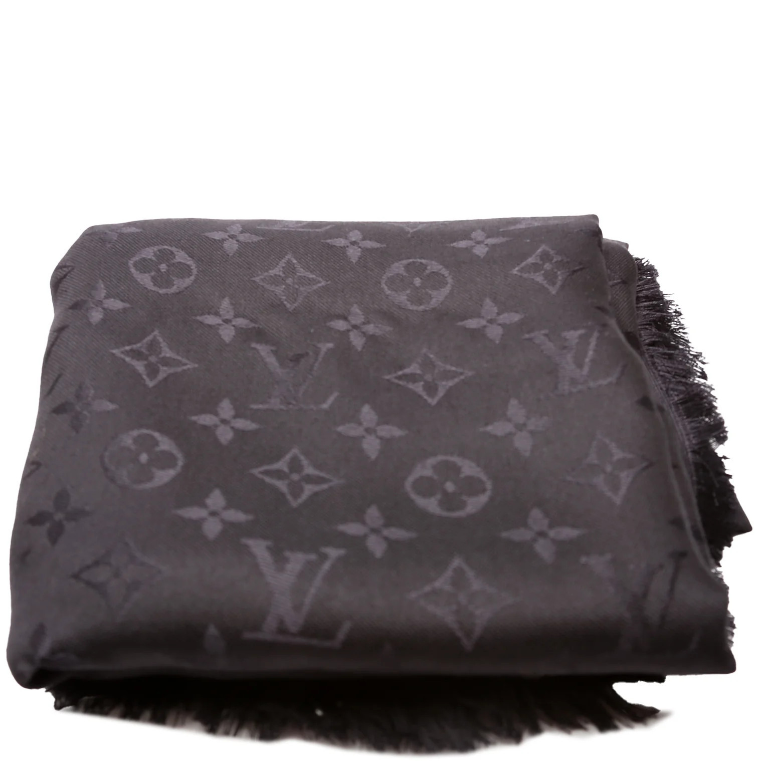 Shawl Monogram Silk/Wool Scarf | Keeks Designer Handbags