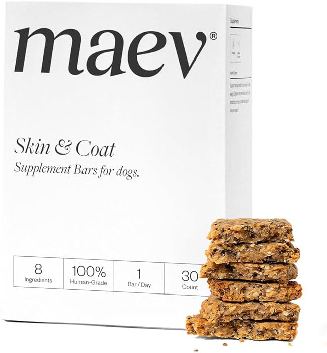 MAEV Human-Grade Skin & Coat Supplement Bars | Natural Support for a Healthy Skin & Coat, 30 Coun... | Amazon (US)